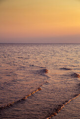 Pink salt lake Sivash. A place in Ukraine for treatment and walks.
