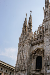 View of Milan Cathedral on a Sunny Day
