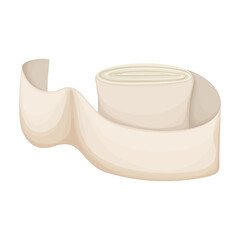 Bandage vector cartoon icon. Vector illustration band on white background. Isolated cartoon illustration icon of bandage .