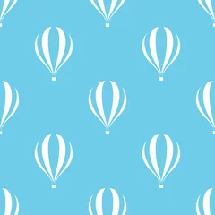 Cercles muraux Montgolfière air balloon seamless pattern