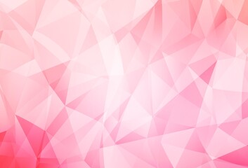 Fototapeta premium Light Pink, Yellow vector gradient triangles template.