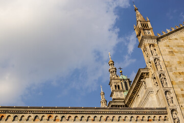 View of Como Cathedral on a Sunny Day