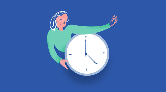 Woman managment the time
