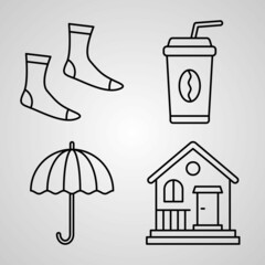 Winter Icon Set Vector illustration EPS