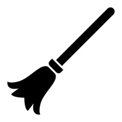 Vector Broom Glyph Icon Design