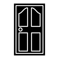 Vector Door Glyph Icon Design