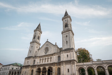 Fototapeta na wymiar St Louis Church (Ludwigskirche) - Munich, Bavaria, Germany