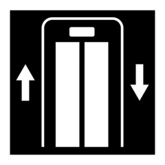 Vector Elevator Glyph Icon Design