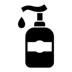 Vector Liquid Soap Glyph Icon Design