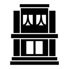 Vector Hotel Glyph Icon Design