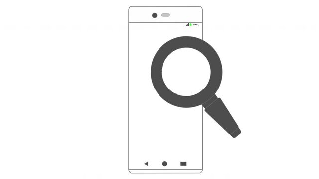 スマートフォンで検索するイメージ