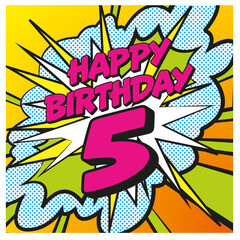 Carte Happy Birthday 10 years 3