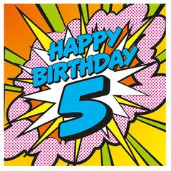 Carte Happy Birthday 10 years 2