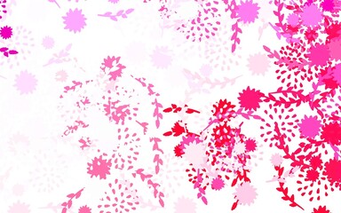Light Purple, Pink vector natural background with flowers