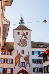Liestal, Oberes Tor, Stadttor, Stadt, Altstadt, Hauptgasse, Altstadthäuser, Hauptort, Sommer,...