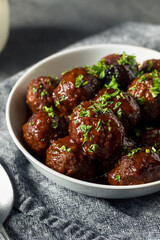 Homemade Barbecue Crockpot Meatballs