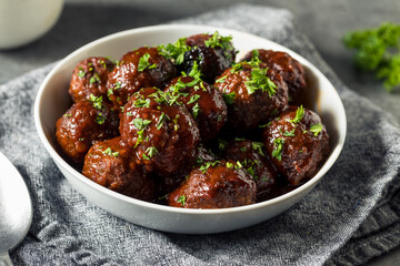 Homemade Barbecue Crockpot Meatballs