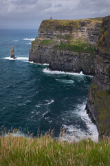 Fototapeta na wymiar Cliffs of Moher. Ocean coast west Ireland. Rocks.