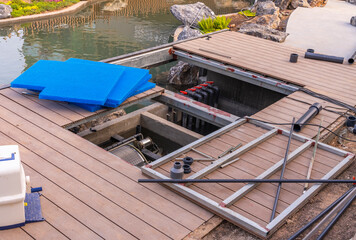 Pond Filter System for keeping,providing a means to remove harmful substances and improve overall...