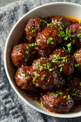 Homemade Barbecue Crockpot Meatballs