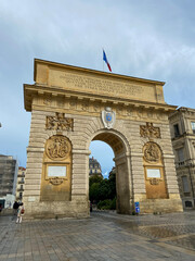 Fototapeta na wymiar Arc de Triomphe à Montpellier, Occitanie