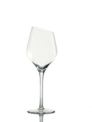 glass with beveled edge on a white background