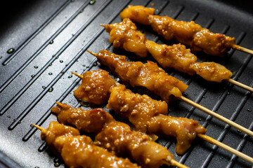 homemade chicken satay