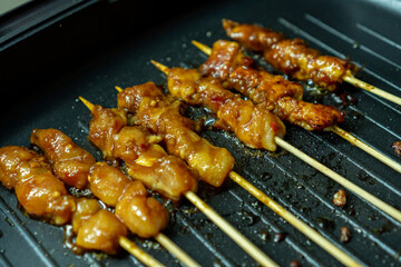 homemade chicken satay