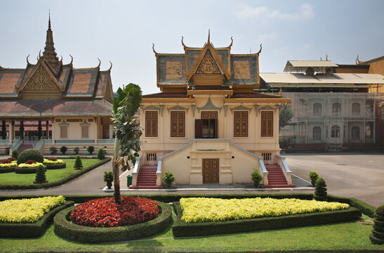 Hor Samritvimean at Royal Palace (Preah Barum Reachea Veang Nei Preah Reacheanachak Kampuchea) in Phnom Penh. Cambodia