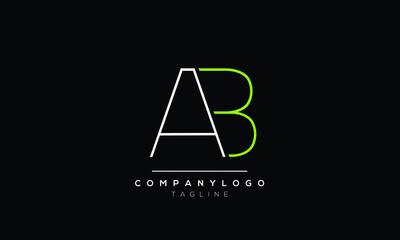 Abstract Letter Initial GL LG Vector Logo Design Template