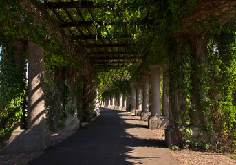 Pergola of Centennial Hall in Wroclaw. Poland