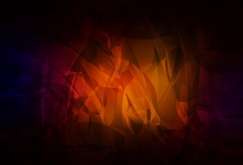 Dark Red vector template with chaotic shapes.