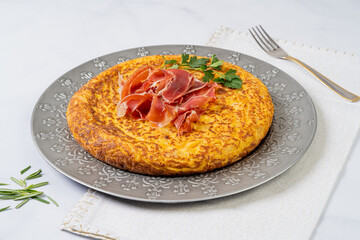 Serrano Ham Spanish Omelette