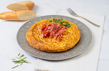 Serrano Ham Spanish Omelette