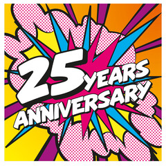 Carte Happy Birthday 25 years 4