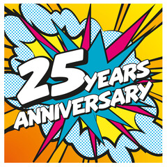 Carte Happy Birthday 25 years 1