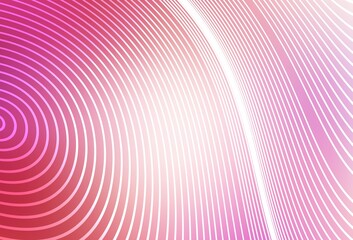 Obraz premium Light Pink vector template with curved lines.