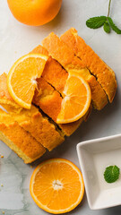 Fototapeta na wymiar Orange Cake