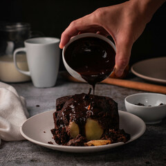 Pear Chocolate cake