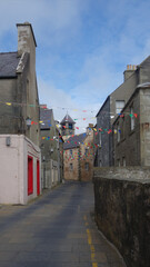 picturesque alley in the city, Lerwick,  Shetland, Scotland 