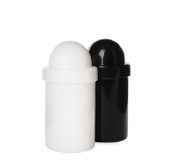 Salt and pepper shakers isolated on white