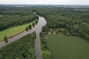 Confluence of LABE and CIDLINA river in Czech republic by Podebrady city
Soutok LABE a CIDLINY