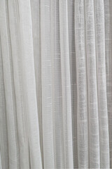 Background texture of Curtains with sheer fabric Sunlight can pass through Used to decorate the house to be beautiful