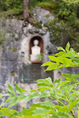 Bust of empereor Maximilian II inside a cliff