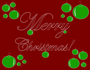 vector Merry Christmas greetings colorful illustration, wallpaper and background