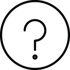 Question Isolated Vector icon which can easily modify or edit

