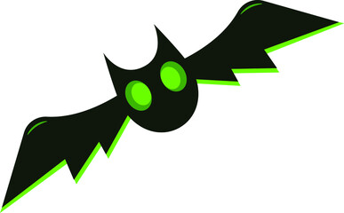 bat. vector illustration. Happy Halloween