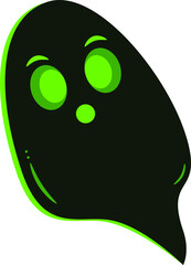 ghost Halloween. vector illustration. Happy Halloween
