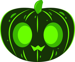 pumpkin. pumpkin head Halloween. vector illustration. Happy Halloween