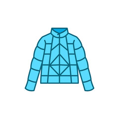 Jacket color line icon. Pictogram for web page, mobile app, promo.